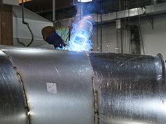 Welding a Large Duct Fitting